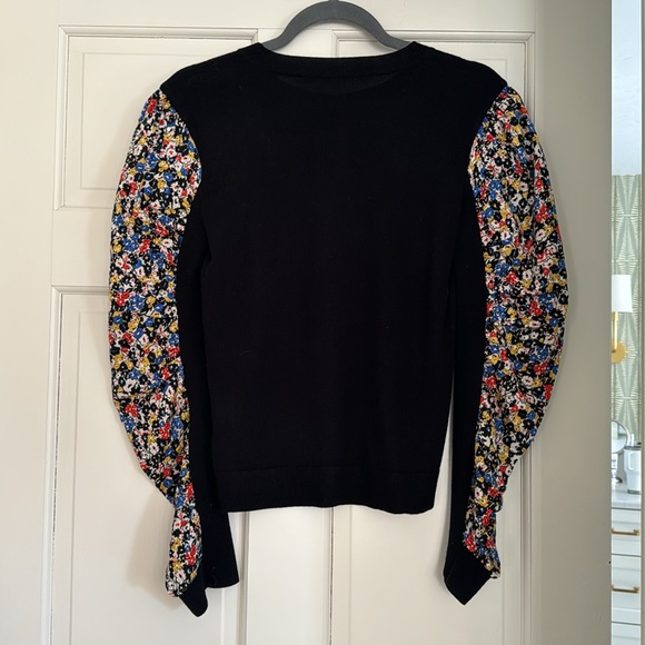 Veronica Beard sweater with floral blouse sleeves size S - Picture 4 of 4